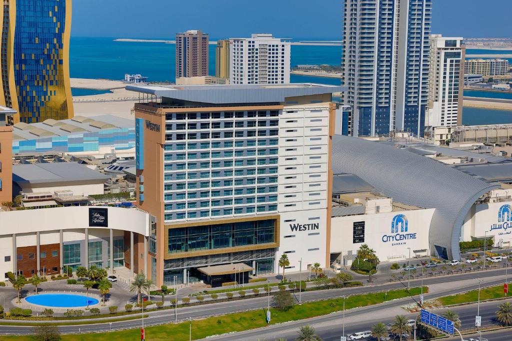 a view of a large building in a city at The Westin City Centre Bahrain in Manama