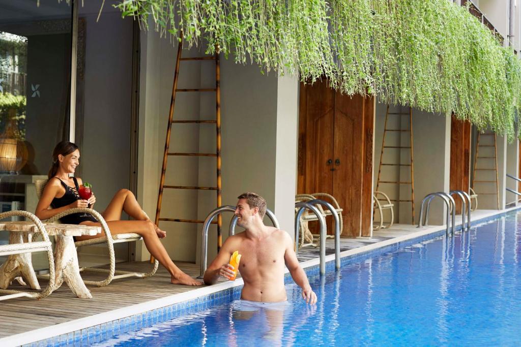 Bazén v ubytování Four Points by Sheraton Bali, Kuta nebo v jeho okolí