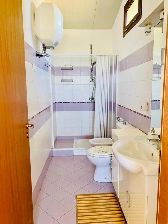 Koupelna v ubytování Casa Lucinzina