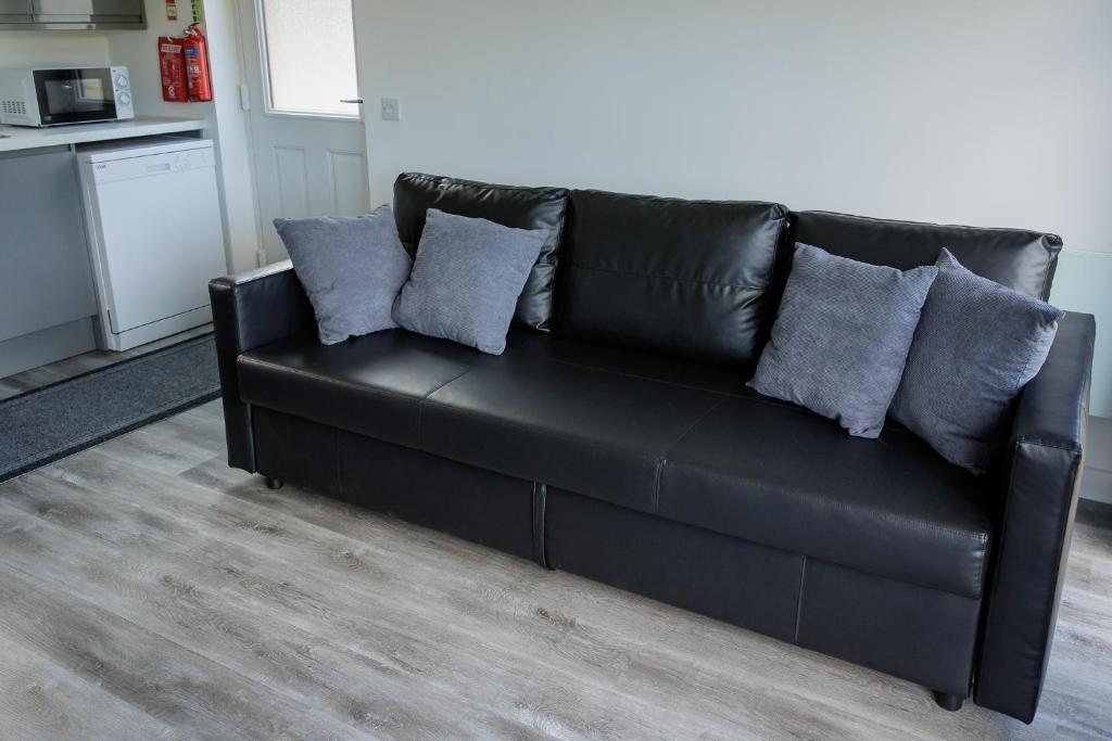 Posezení v ubytování Ardvreck Chalet self-catering