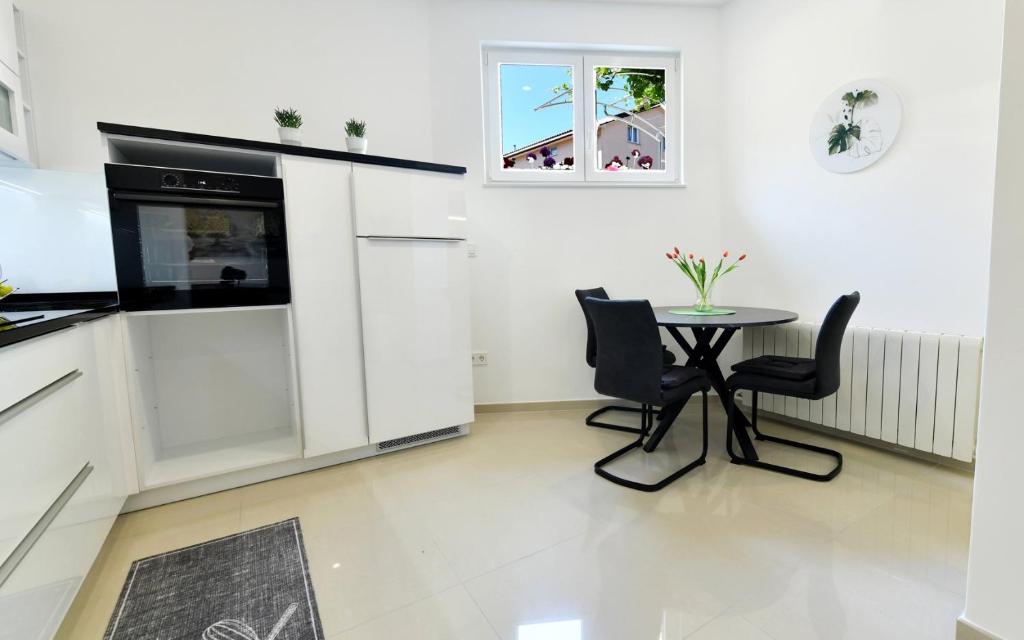 Kuchyň nebo kuchyňský kout v ubytování Apartment Mary 3