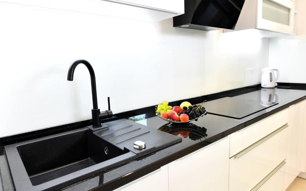 Kuchyň nebo kuchyňský kout v ubytování Apartment Mary 3