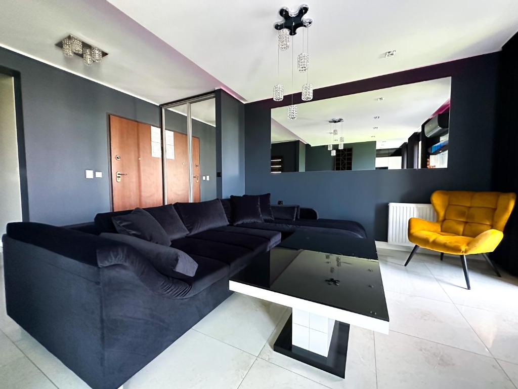 Posedenie v ubytovaní LUXURY APARTAMENT Z DUŻYM TARASEM - Park City Poznań