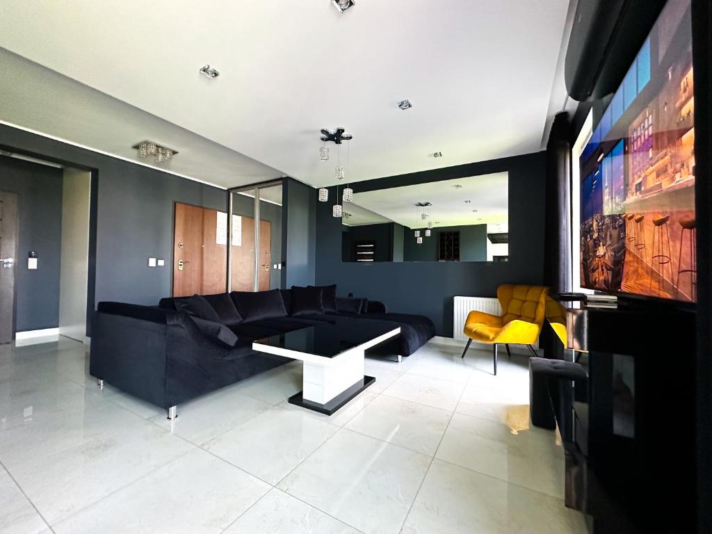 Posedenie v ubytovaní LUXURY APARTAMENT Z DUŻYM TARASEM - Park City Poznań