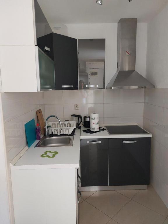 Kuchyň nebo kuchyňský kout v ubytování Studio Apartment Klaric