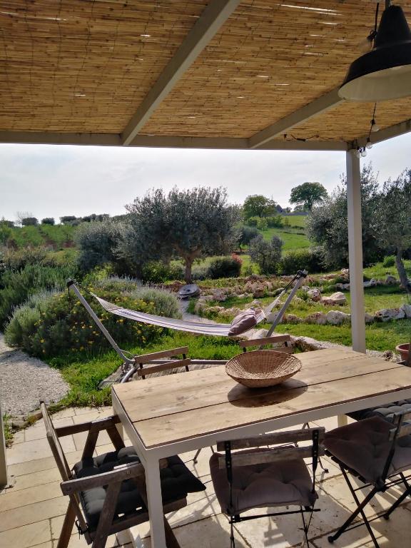 A garden outside Trulli Spinosa