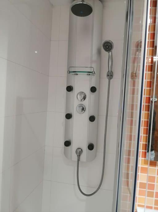 Koupelna v ubytování Amplio apartamento con jardín y piscina Herbasabina 5