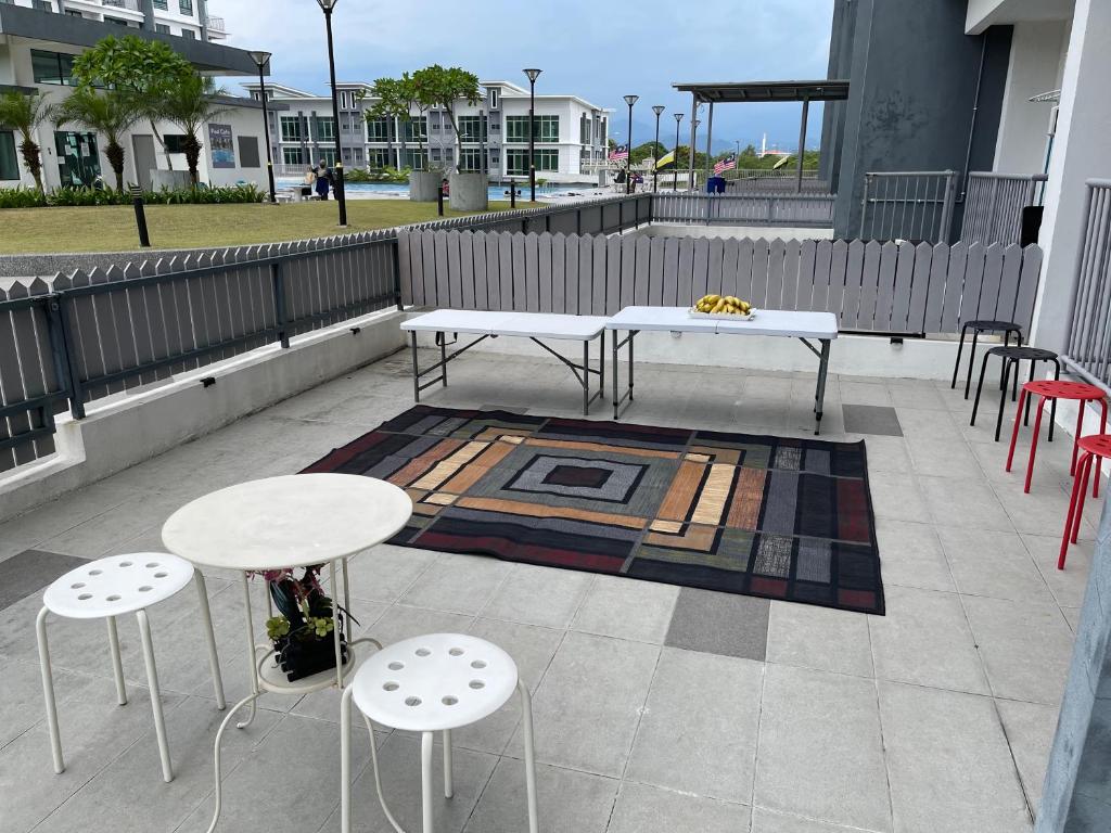 Balkón nebo terasa v ubytování Meru Oasis at Casa Kayangan Ipoh