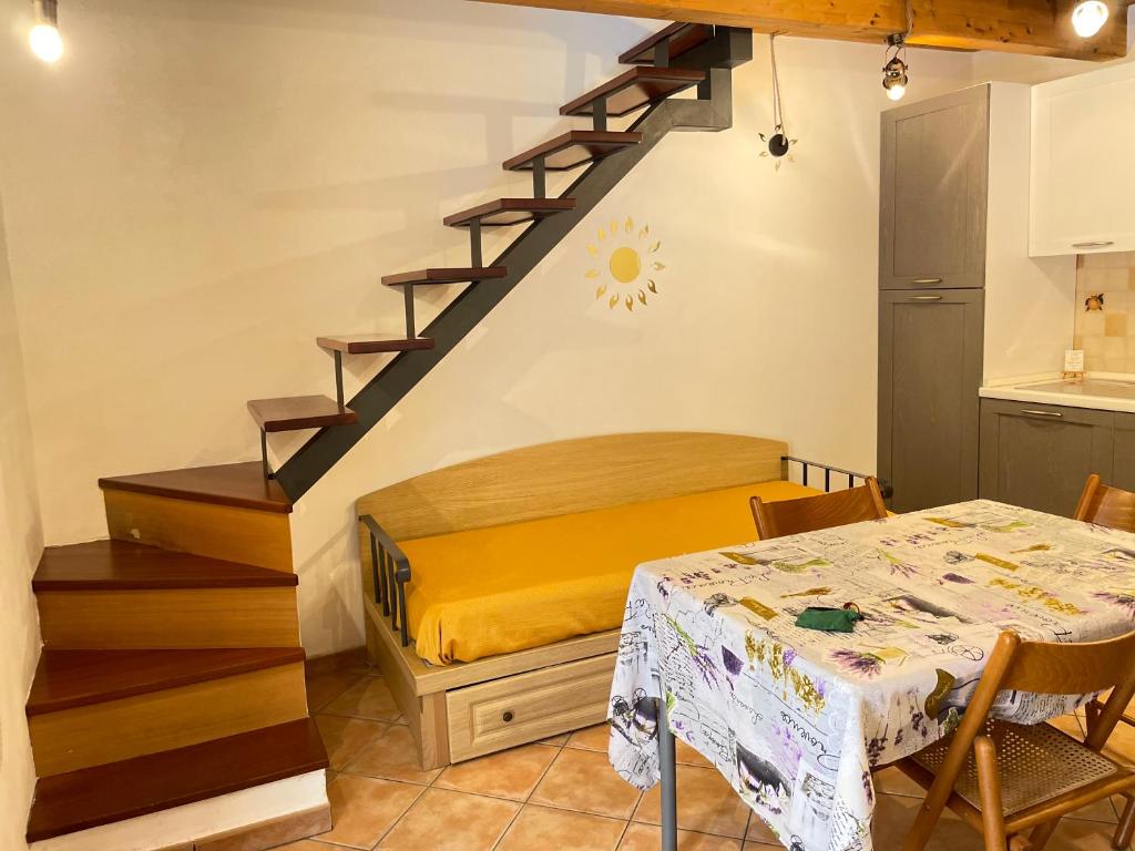 Un pat sau paturi într-o cameră la Casa Emanuele