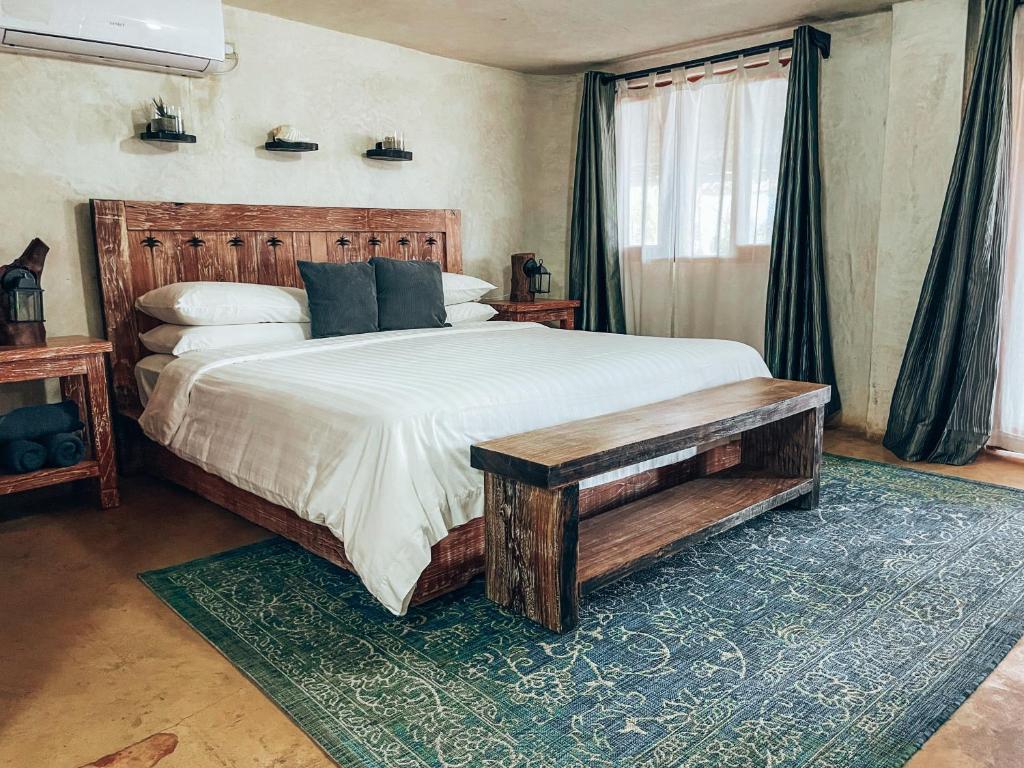 Postel nebo postele na pokoji v ubytování El Sitio de Playa Venao