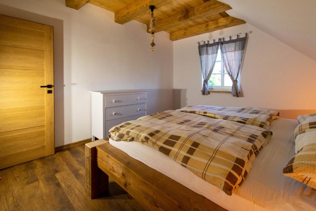 Postel nebo postele na pokoji v ubytování Chalupa u Bedrnů