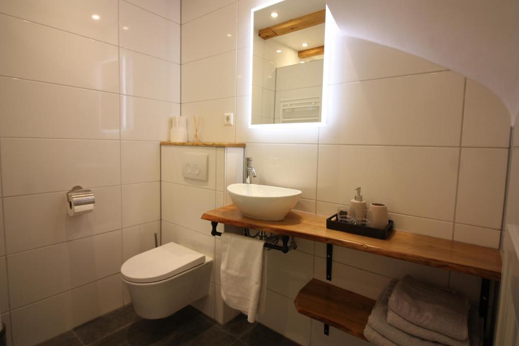 Koupelna v ubytování B&B TxL