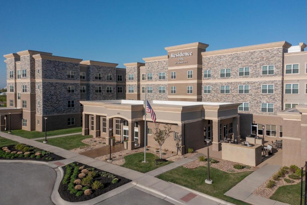 an rendering of the exterior of a building at Residence Inn by Marriott Kansas City at The Legends in Kansas City