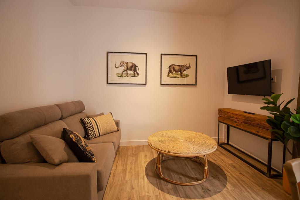 Televízia a/alebo spoločenská miestnosť v ubytovaní Loft Deluxe Herrería 6 - Vivienda Vacacional.