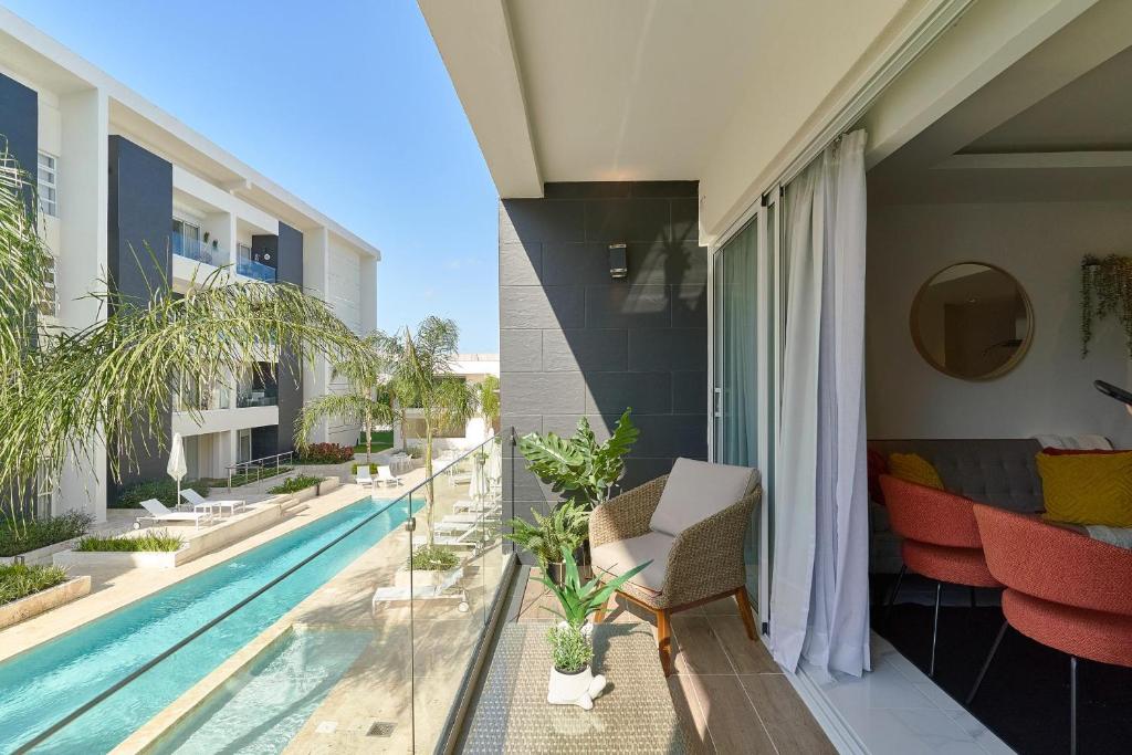 Fotografie z fotogalerie ubytování Pool View Luxury Condo With Lovely Balcony And Gym v destinaci Punta Cana
