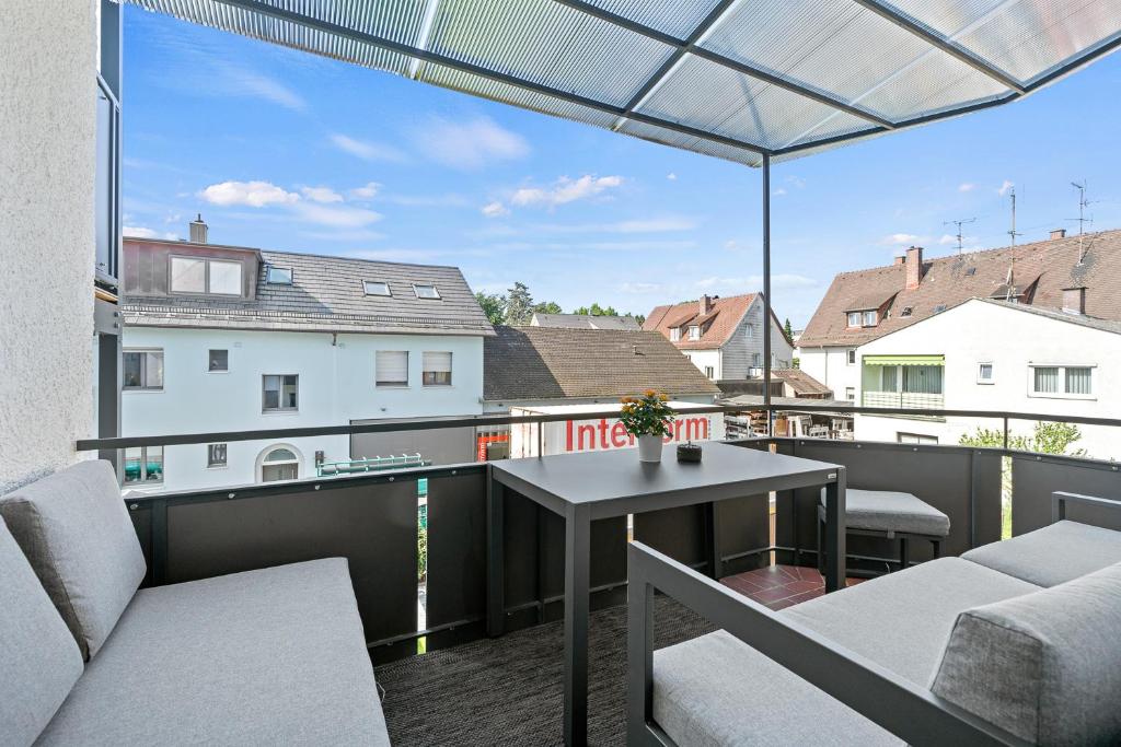 Balkón nebo terasa v ubytování Villa Dana Bodensee