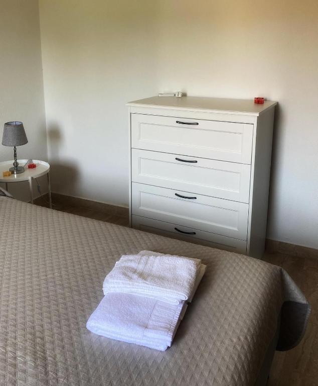Postel nebo postele na pokoji v ubytování Marina Maria Apartment