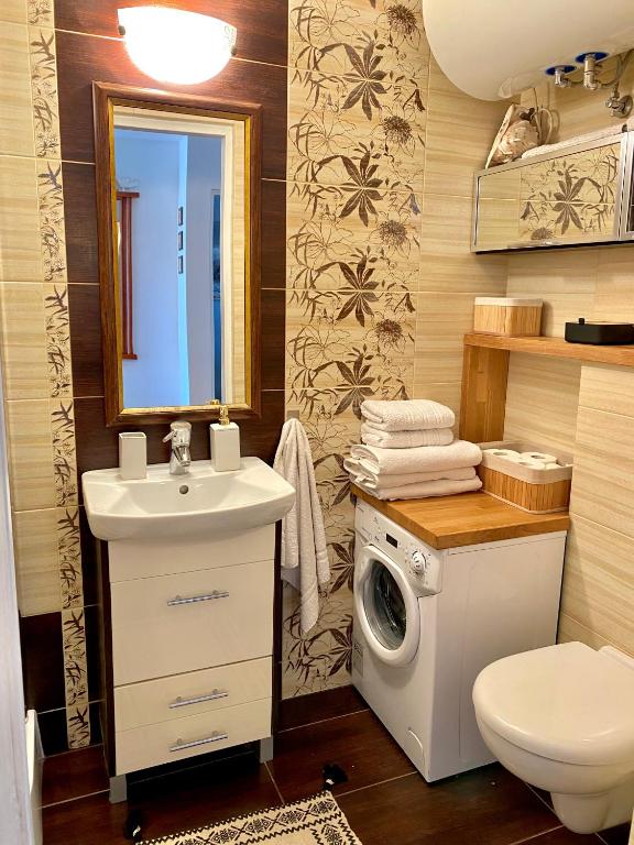 Kúpeľňa v ubytovaní Apartament przy Krupówkach - Laszka
