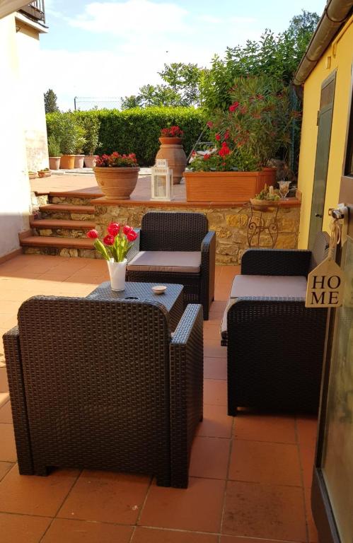 Balkón alebo terasa v ubytovaní Ginevra Casa Vacanze