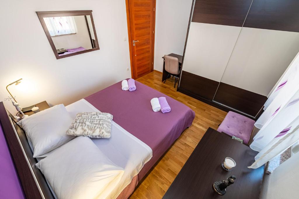Postel nebo postele na pokoji v ubytování Apartment Nekić Posedarje