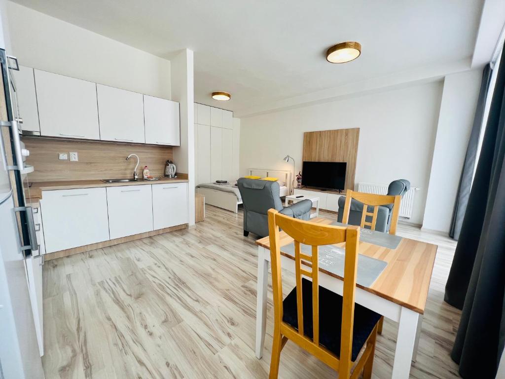 A kitchen or kitchenette at Apartmán Liptov NP9