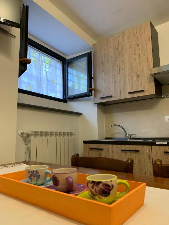 Kuchyň nebo kuchyňský kout v ubytování Il Vantaggio