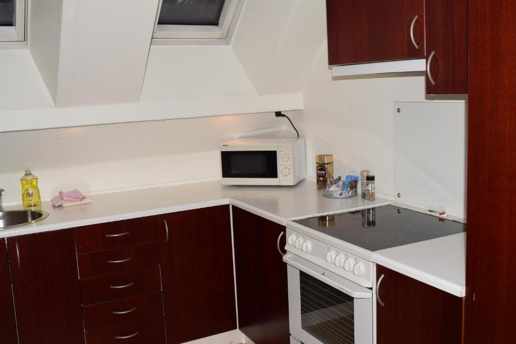 Kuchyň nebo kuchyňský kout v ubytování Nygammelsø Bed & Breakfast