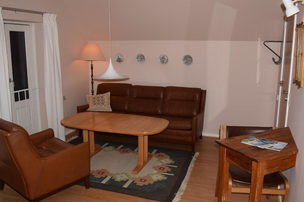 Posezení v ubytování Nygammelsø Bed & Breakfast