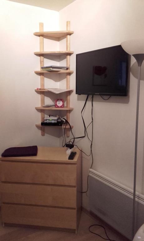 TV a/nebo společenská místnost v ubytování Studio Dijon entre fac hopital et centre