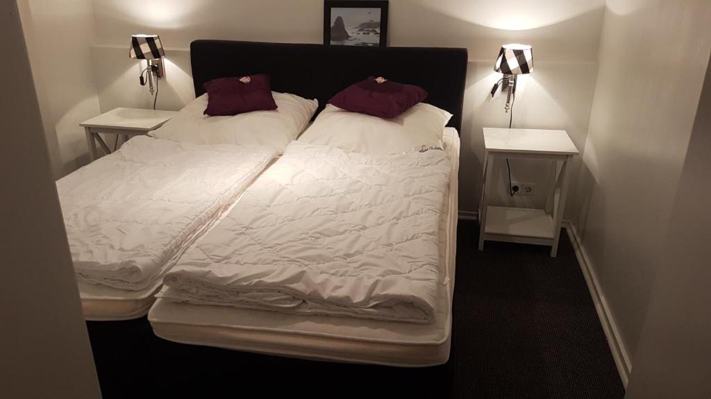 Postel nebo postele na pokoji v ubytování Alte Villa 01