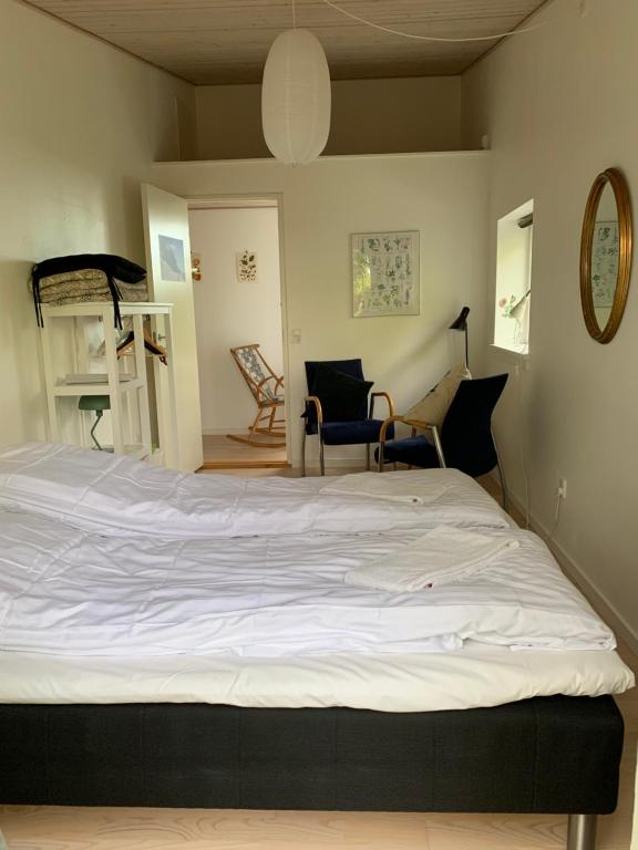 Postel nebo postele na pokoji v ubytování Tusindfrugt B&B