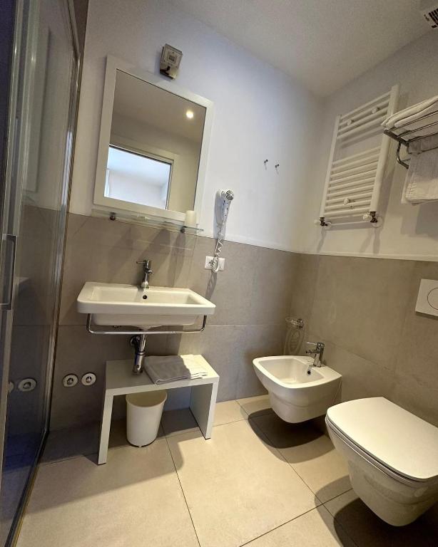 Koupelna v ubytování Hotel Ardea