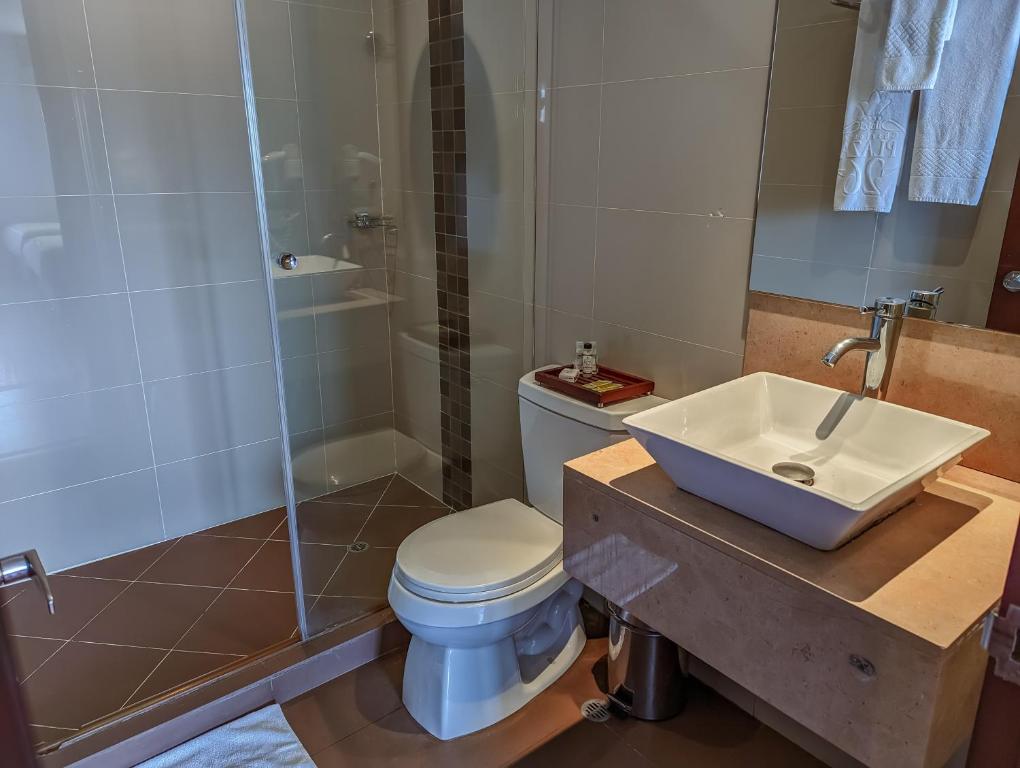 Koupelna v ubytování Hotel Charlotte Suite 26