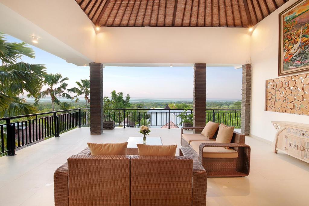 Een zitgedeelte bij Kandahill Bali