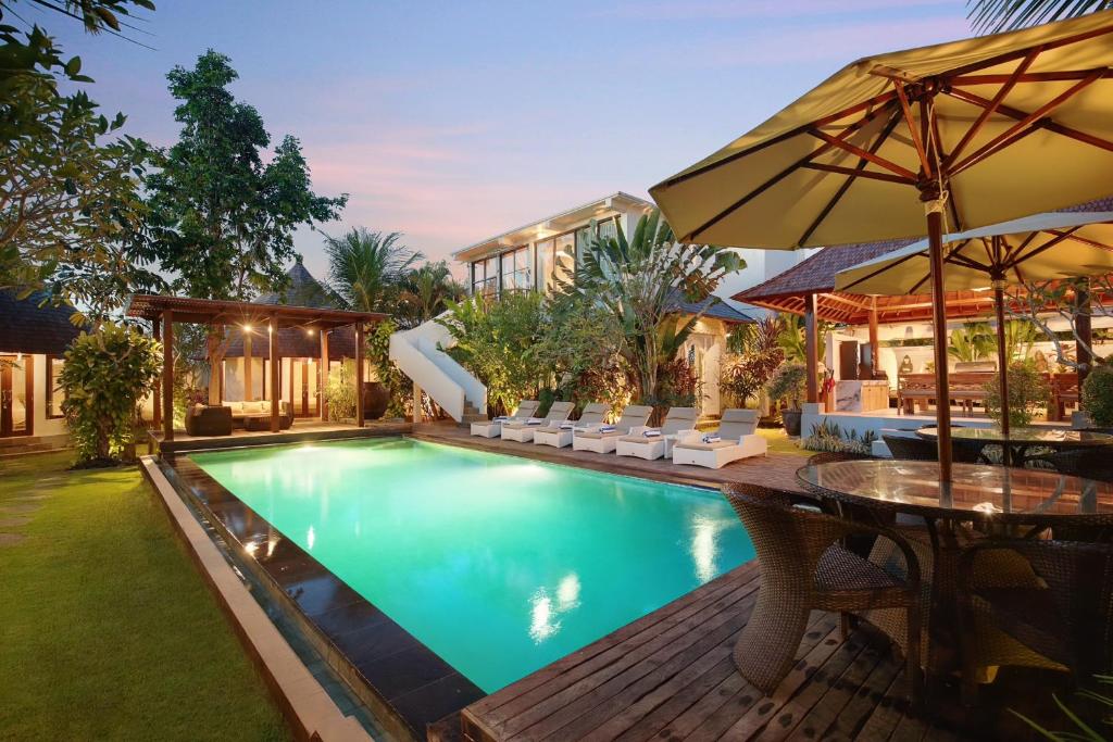 Het zwembad bij of vlak bij Kandahill Bali