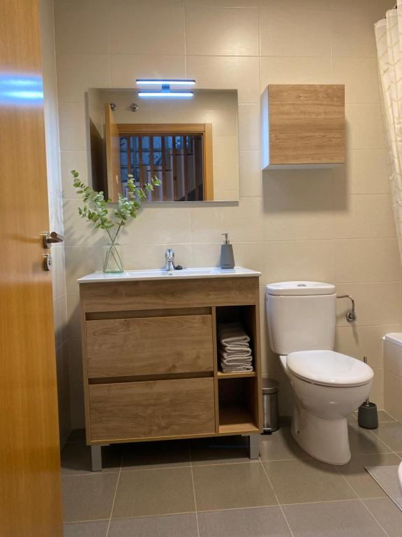 Koupelna v ubytování Habitación en casa de Mikel