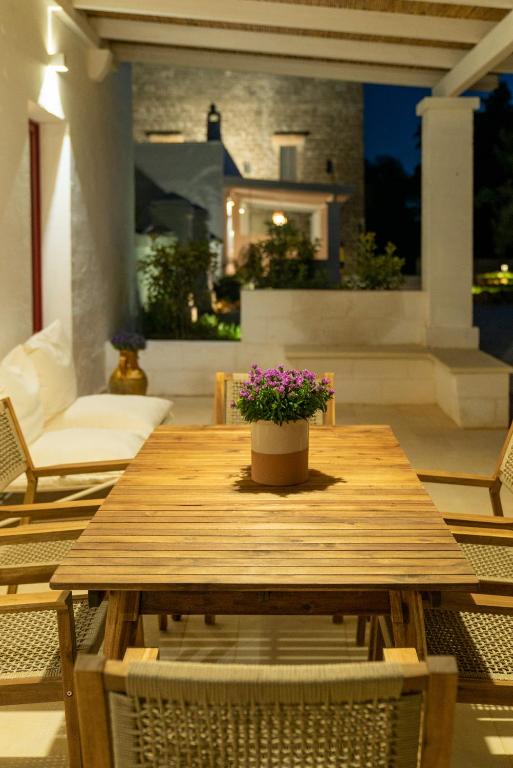 Posezení v ubytování Masseria Rescio