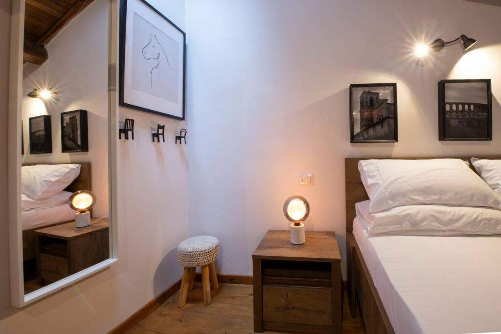 Postel nebo postele na pokoji v ubytování La casa di Choco