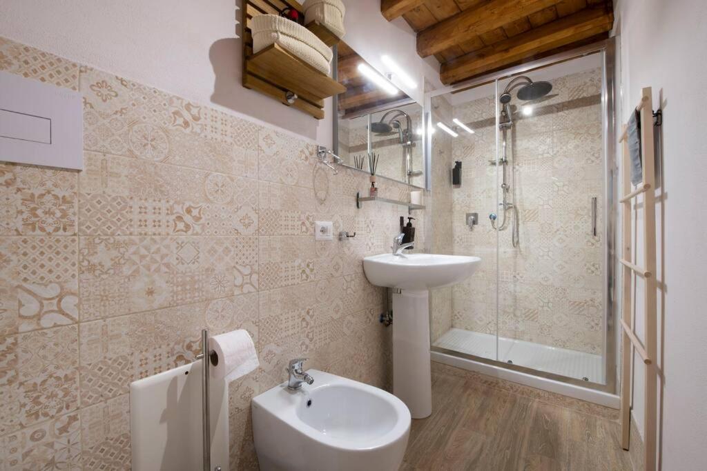 Koupelna v ubytování La casa di Choco