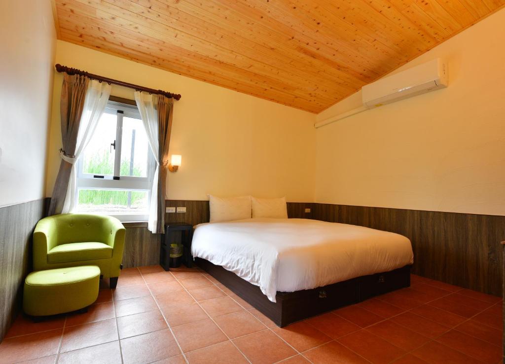 Postel nebo postele na pokoji v ubytování Leju Diary B&B