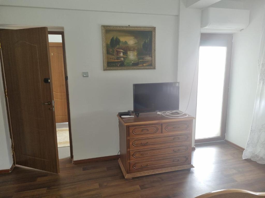 TV a/nebo společenská místnost v ubytování Vila Orizont