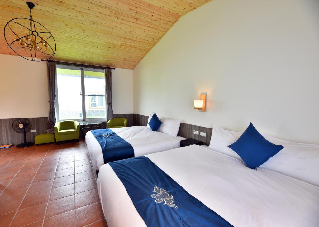 Postel nebo postele na pokoji v ubytování Leju Diary B&B