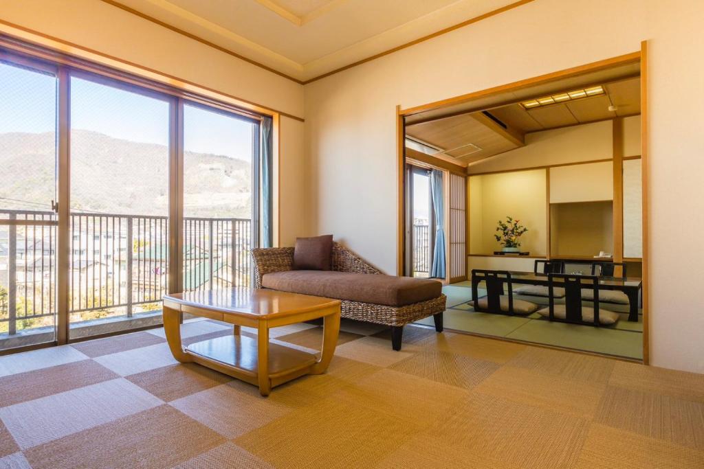 Posezení v ubytování Japanese Onsen Ryokan Kohakuen