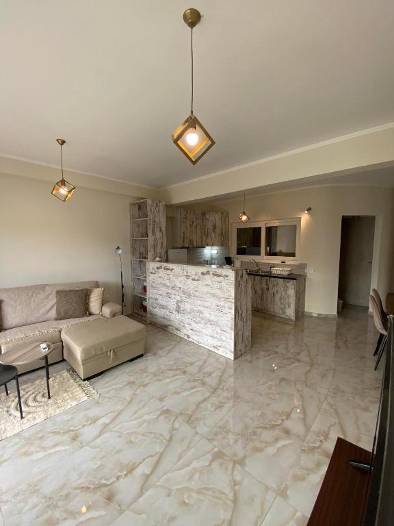 Kuchyň nebo kuchyňský kout v ubytování Kaldis Apartment