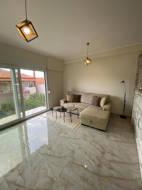 Posezení v ubytování Kaldis Apartment