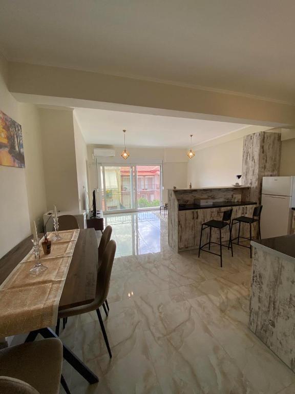 Kuchyň nebo kuchyňský kout v ubytování Kaldis Apartment