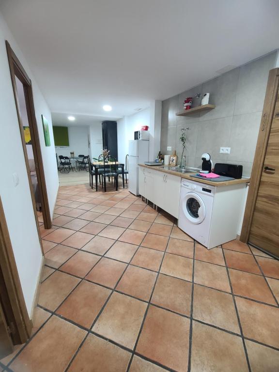 Kuchyňa alebo kuchynka v ubytovaní La Plumaria de Málaga