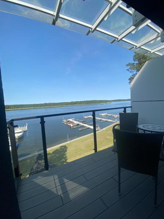 Balkón alebo terasa v ubytovaní Apartment & Room MARINA BORKI - Apartamenty RÓŻA WIATRÓW