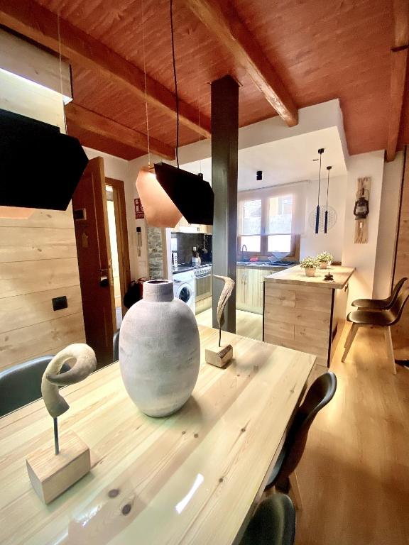 Kuchyň nebo kuchyňský kout v ubytování CAL DOMÈNEC RIALP - Dúplex con encanto - Se admiten mascotas