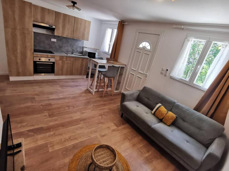Kuchyň nebo kuchyňský kout v ubytování Appartement de 30m2 pour 2 personnes Venaco